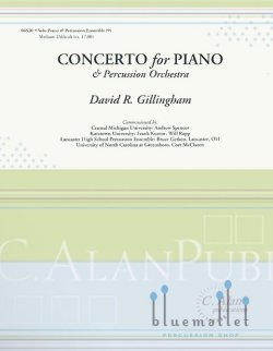 Gillingham , David R. - Concerto for Piano & Percussion Orchestra (スコア・パート譜セット)