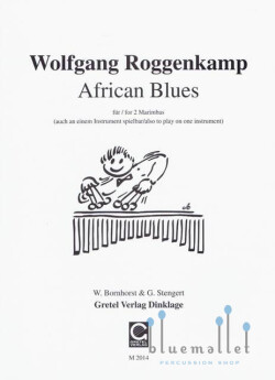 Roggenkamp , Wolfgang - African Blues for Marimba Duo (スコア2冊セット)