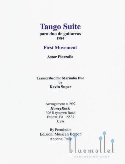 Piazzolla , Astor - Tango Suite Movement 1 para Duo de Guitarras (スコア・パート譜セット)
