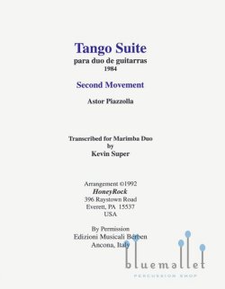 Piazzolla , Astor - Tango Suite Movement 2 para Duo de Guitarras (スコア・パート譜セット)