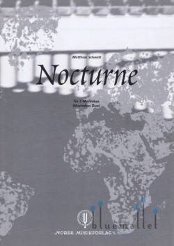Schmitt , Matthias - Nocturne fur 2 Marimbas (スコアのみ)