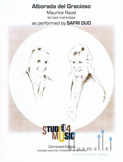Ravel , Maurice - Alborada del Gracioso for Two Marimbas (arr. Safri Duo & Max Leth) (スコア・パート譜セット)