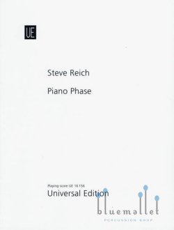 Reich , Steve - Piano Phase for Two Pianos or Two Marimbas (スコアのみ)