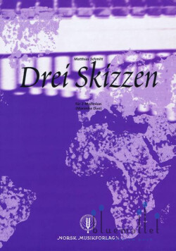 Schmitt , Matthias - Drei Skizzen fur 2 Marimbas (スコアのみ)