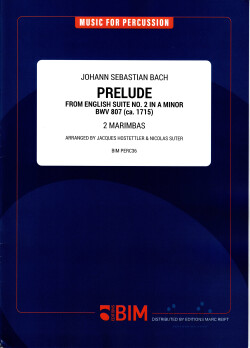 Bach , Johann Sebastian - Prelude from English Suite No.2 in A minor, BWV 807 (スコア・パート譜セット)