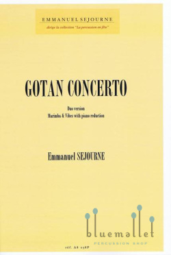 Sejourne , Emmanuel - Gotan Concerto Duo Version : Vibes, Marimba & Piano Reduction (ビブラフォンとマリンバのデュオ版 (ピアノ伴奏付) / スコア・パート譜セット)