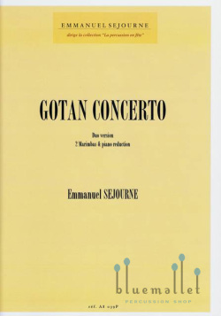Sejourne , Emmanuel - Gotan Concerto Duo Version : 2 Marimbas & Piano Reduction (マリンバ2台のデュオ版 (ピアノ伴奏付) / スコア・パート譜セット)