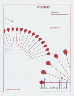 Levitan , Daniel - Recitative for Marimba with Vibraphone and Marimba (スコア2冊セット)