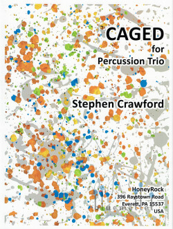 Crawford , Stephen - Caged for Percussion Trio (スコア・パート譜セット)