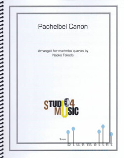 Pachelbel , Johann - Canon for Marimba Quartet (arr. Naoko Takada) (スコア・パート譜セット)