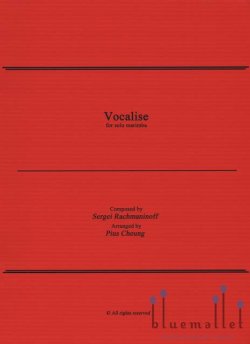 Rachmaninoff , Sergei - Vocalise for Solo Marimba  (arr. Pius Cheung)