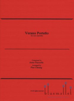 Piazzolla , Astor - Verano Porteno for Solo Marimba (arr. Pius Cheung)