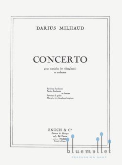 Milhaud , Darius - Concerto pour Marimba et Vibraphone et Orchestre (ピアノ伴奏版 / スコア2冊セット）
