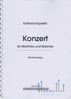 Kopetzki , Eckhard - Konzert fur Marimba und Streicher (ピアノ伴奏版 / スコア・パート譜セット)