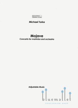 Torke , Michael - Mojave Concerto for Marimba and Orchestra (オーケストラ伴奏版 / スコアのみ)