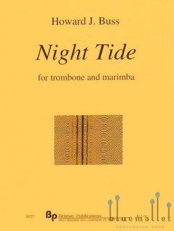 Buss , Howard J. - Night Tide for Trombone and Marimba (スコア・パート譜セット)