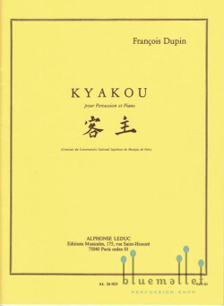Dupin , Francois - Kyakou pour Percussion et Piano (スコア・パート譜セット)