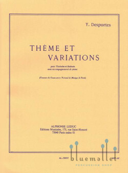 Desportes , Yvonne - Theme et Variations (スコア・パート譜セット)