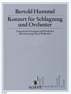 Hummel , Bertold - Konzert fur Schlagzeug und Orchester (ピアノ伴奏版 / スコア・パート譜セット)