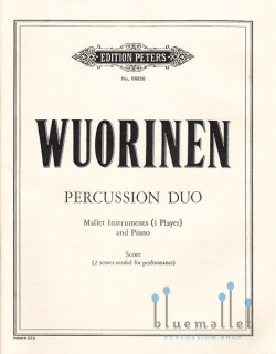 Wuorinen , Charles - Percussion Duo Mallet Instruments and Piano (スコアのみ)
