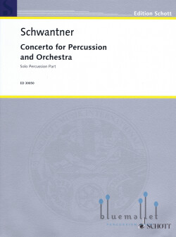 Schwantner , Joseph - Concerto for Percussion and Orchestra (ソロパート譜のみ)