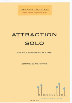 Sejourne , Emmanuel - Attraction Solo (伴奏CD付) bluemallet