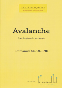 Sejourne , Emmanuel - Avalanche Duet for Piano and Percussion (スコア・パート譜セット)