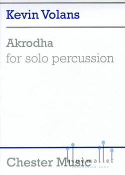 Volans , Kevin - Akrodha for Solo Percussion