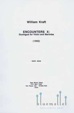 Kraft , William - Encounters X : Duologue for Violin and Marimba (スコアのみ)