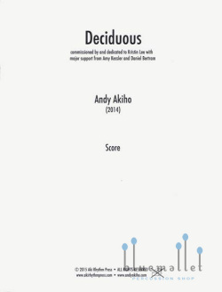 Akiho , Andy - Deciduous (スコア・パート譜セット)