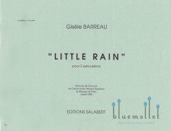 Barreau , Gisele - Little Rain pour 2 Percussions (スコアのみ) (特価品)
