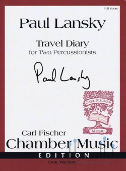 Lansky , Paul - Travel Diary for Two Percussionists (スコアのみ)