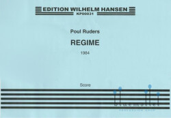 Ruders , Poul - Regime of 3 Percussionists and Conductor (スコアのみ) (特価品)