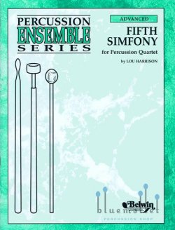 Harrison , Lou - Fifth Simfony for Percussion Quartet (スコア・パート譜セット) (特価品)
