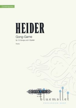 Heider , Werner - Gong Game fur 12 Gongs und 4 Spieler (スコア・パート譜セット) (特価品)