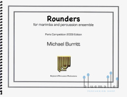 Burritt , Michael - Rounders for Marimba and Percussion Ensemble (スコア・パート譜セット)