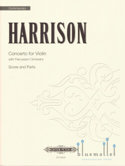 Harrison ,  Lou - Concerto for Violin with Percussion Orchestra (スコア・パート譜セット)