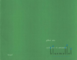 Amy , Gilbert - Cycle pour Six Percussions (スコアのみ)