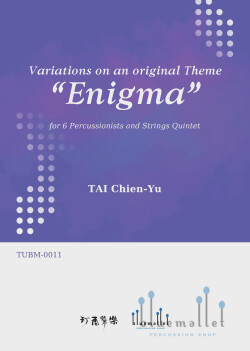 Elgar , Edward - Variations on an Original Theme "Enigma" for Six Percussionists and Strings Quintet (arr. Tai , Chien-Yu) (スコア・パート譜セット)