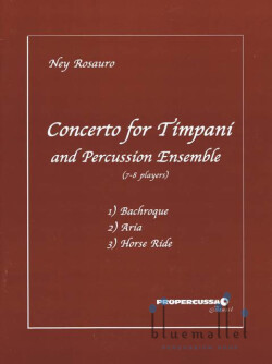 Rosauro , Ney - Concerto for Timpani and Percussion Ensemble (打楽器アンサンブル伴奏版 / スコア・パート譜セット)
