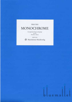 Ishii , Maki - Monochrome for Japanese Drums and Gongs op.28 (スコア7冊セット)