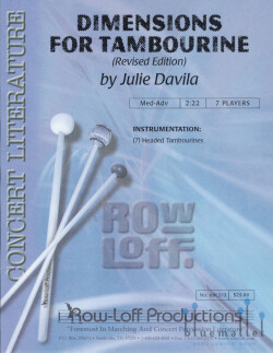 Davila , Julie - Dimensions for Tamborine (スコア・パート譜セット)