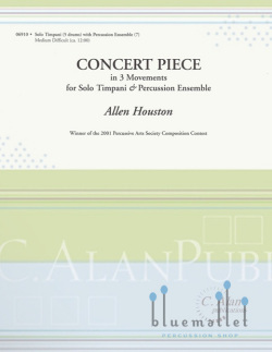 Houston , Allen - Concert Piece for Timpani & Percussion Ensemble (スコア・パート譜セット)