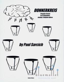 Sarcich , Paul - Donnerkreis for 8 Timpani , 8 Players (スコア・パート譜セット)