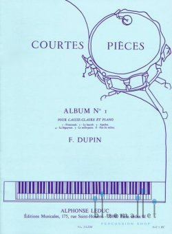 Dupin , Francois - Courtes Pieces Album No.1 (スコア・パート譜セット)