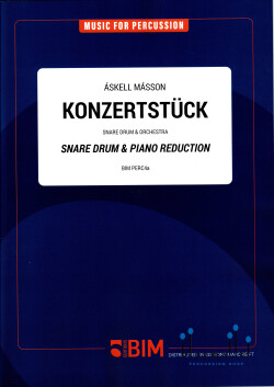 Masson , Askell - Konzertstuck for Snare Drum & Orchestra (ピアノ伴奏版 / スコア・パート譜セット)