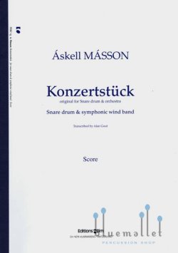 Masson , Askell - Konzertstuck for Snare Drum & Orchestra (吹奏楽伴奏版 / スコアのみ)