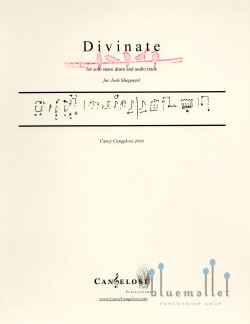 Cangelosi , Casey - Divinate for Solo Snare Drum and Audio Track