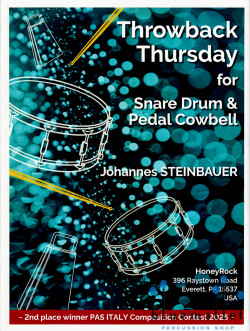 Steinbauer Johannes - Throwback Thursday for Snare Drum and Pedal Cowbell