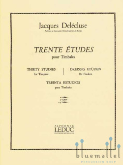 Delecluse , Jacques - Trente Etudes pour Timbales 3